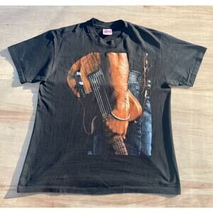 VINTAGE 1992 BRUCE SPRINGSTEEN World Tour T Shirt Men's Black size XL(42-44) USA